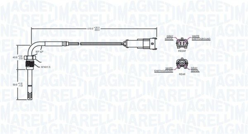 MAGNETI MARELLI Sensor, Abgastemperatur