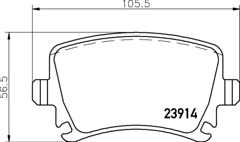 HELLA PAGID Bremsbelagsatz, Scheibenbremse
