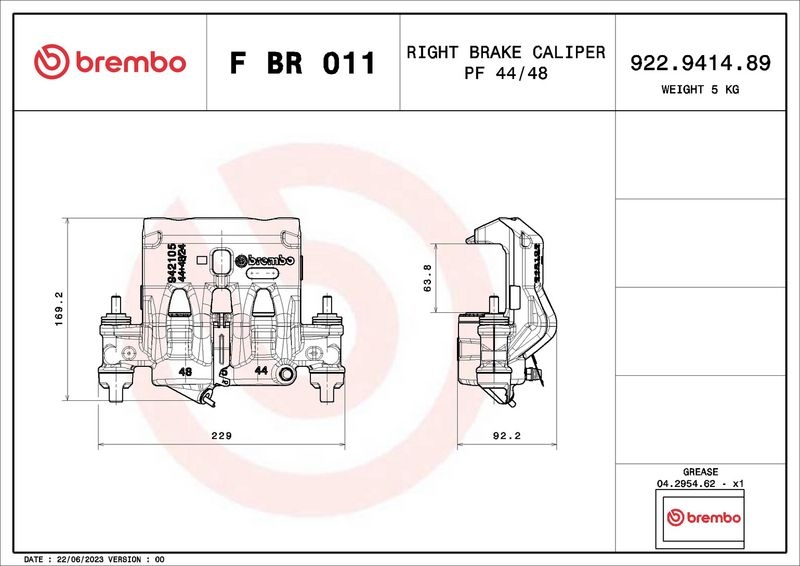 BREMBO Brake Caliper PRIME LINE