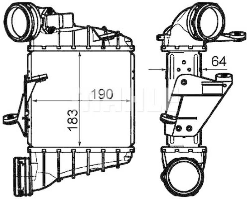 MAHLE Ladeluftkühler BEHR *** PREMIUM LINE ***