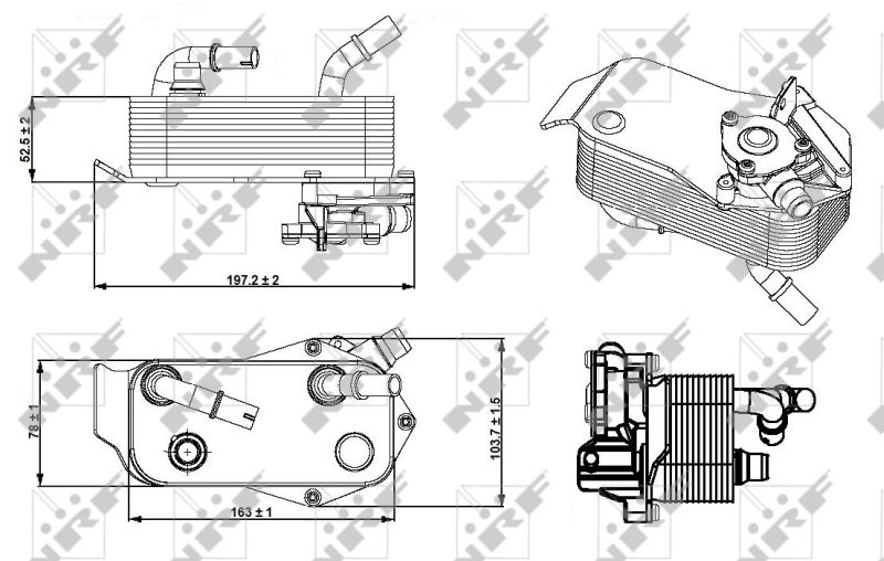 NRF Oil Cooler, automatic transmission