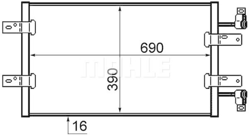 MAHLE Condenser, air conditioning BEHR *** PREMIUM LINE ***