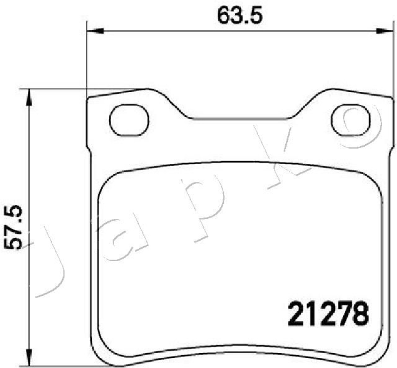 JAPKO Brake Pad Set, disc brake