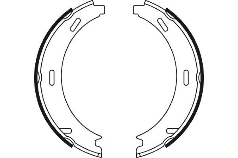 TRW Brake Shoe Set, parking brake