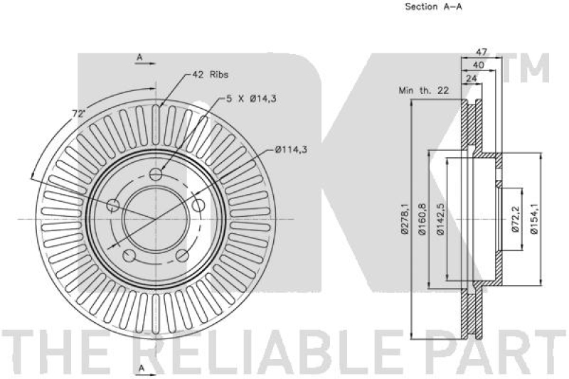 2x NK Brake Disc