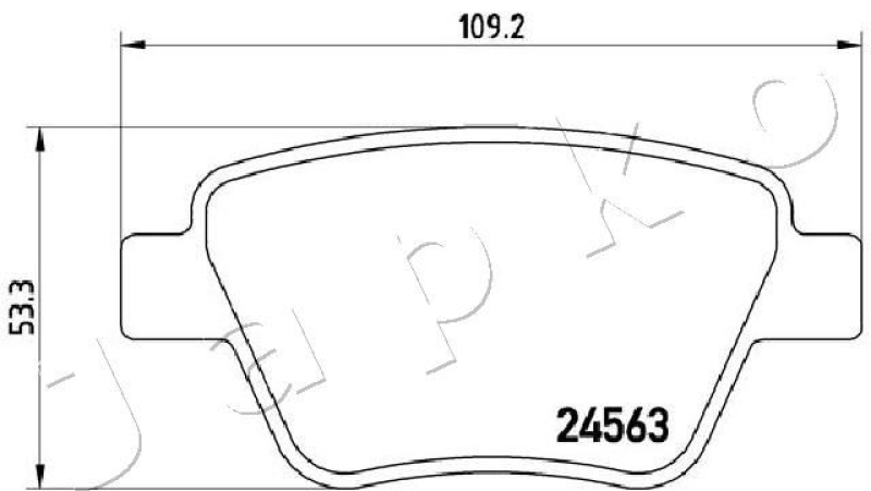 JAPKO Brake Pad Set, disc brake