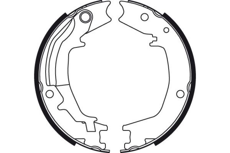 TRW Brake Shoe Set, parking brake