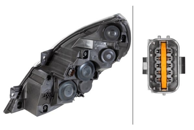 Hella Halogen Hauptscheinwerfer Scheinwerfer Rechts passend für Renault Master 3