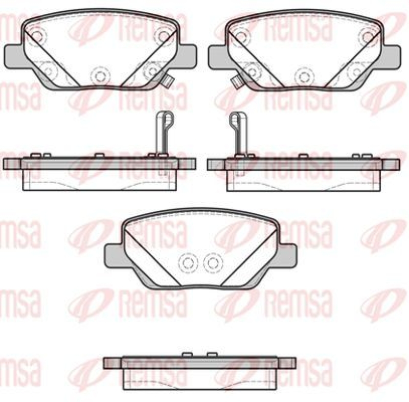 KAWE Brake Pad Set, disc brake