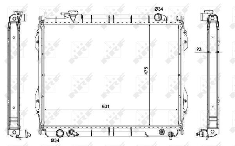 NRF Kühler, Motorkühlung EASY FIT