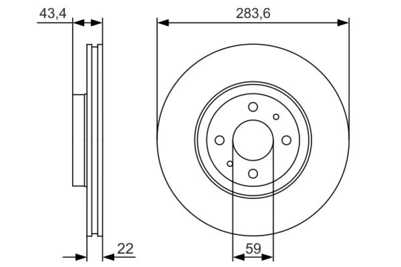 BOSCH Bremsscheibe