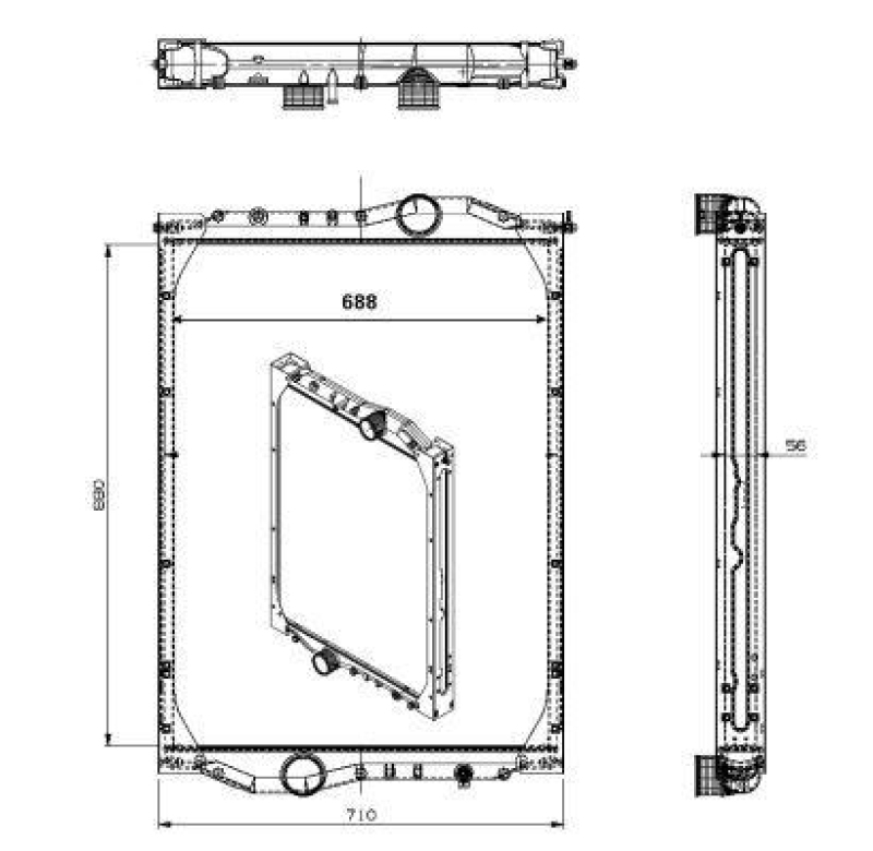 NRF Radiator, engine cooling