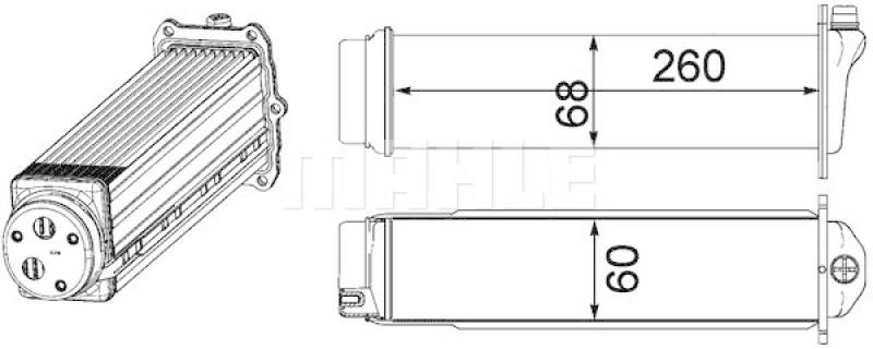 MAHLE Ladeluftkühler BEHR *** PREMIUM LINE ***