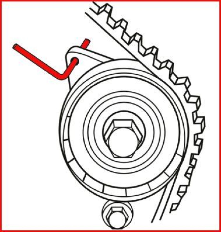 KS TOOLS Einstellwerkzeugsatz, Steuerzeiten