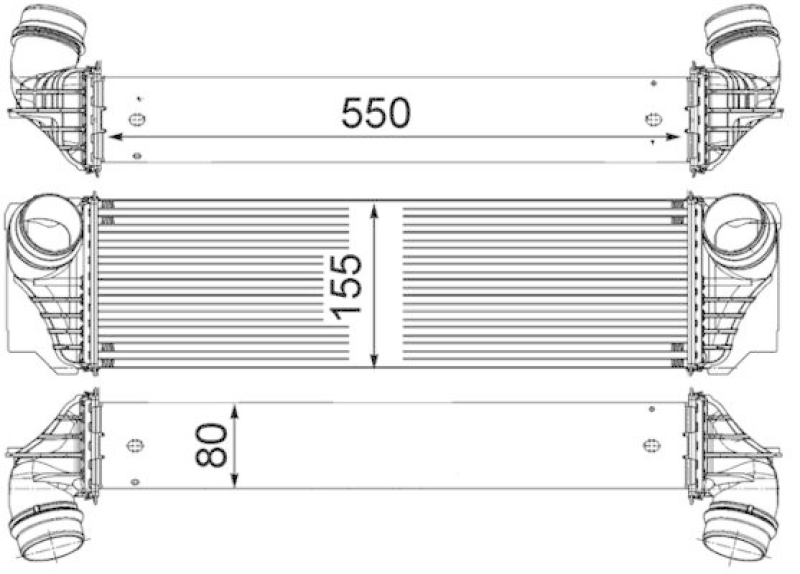 MAHLE Intercooler, charger BEHR *** PREMIUM LINE ***