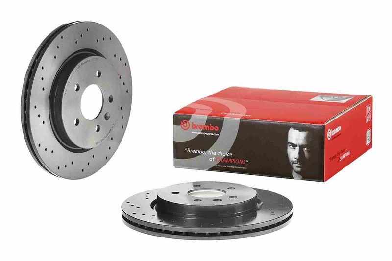 2x BREMBO Bremsscheibe PRIME LINE - UV Coated