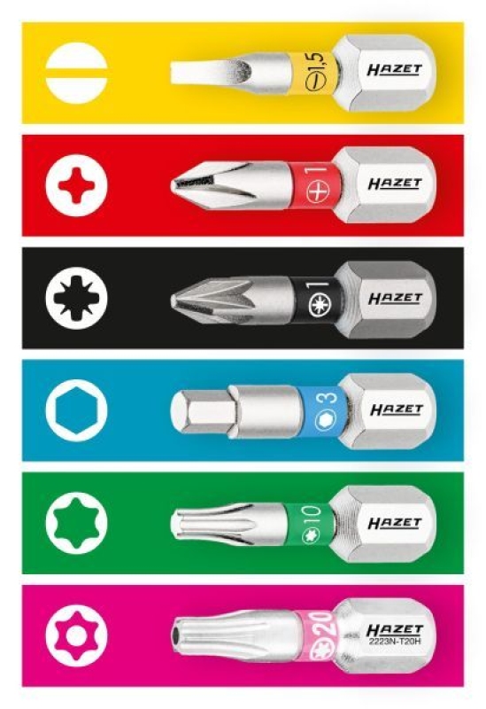 HAZET Kit, screwdriver bits