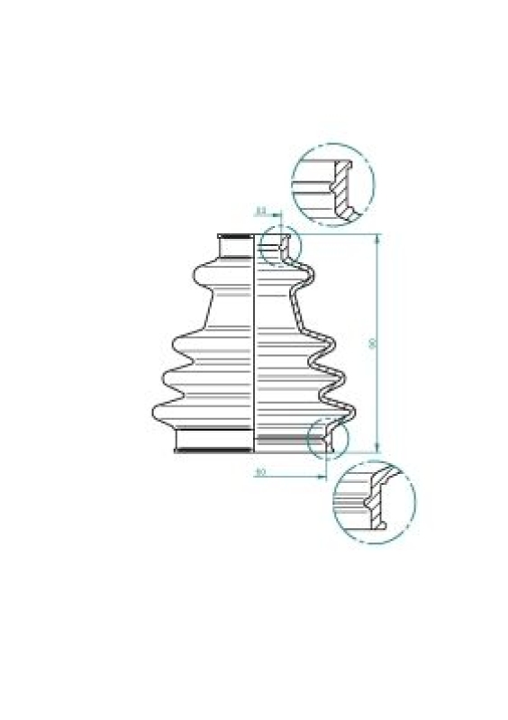 SPIDAN Bellow, drive shaft