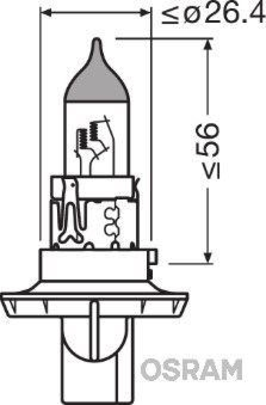 OSRAM Glühlampe, Fernscheinwerfer ORIGINAL