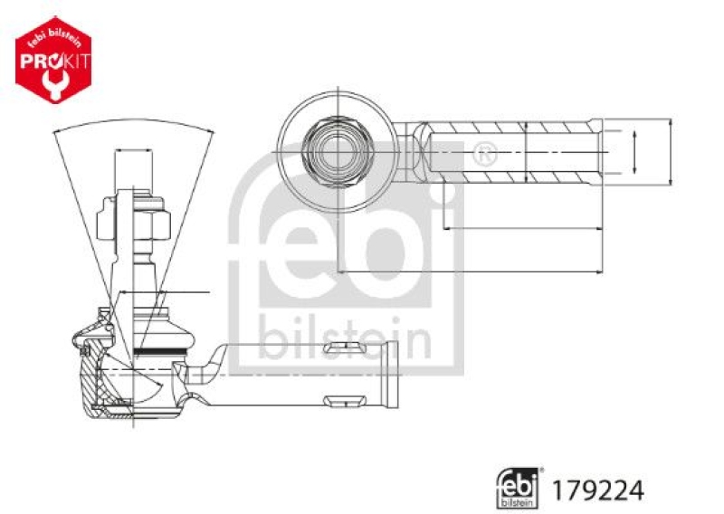 FEBI BILSTEIN Spurstangenkopf ProKit