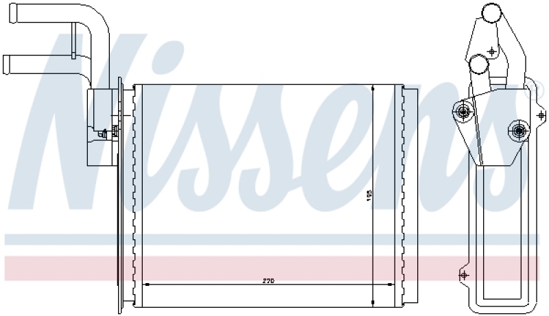 NISSENS Heat Exchanger, interior heating