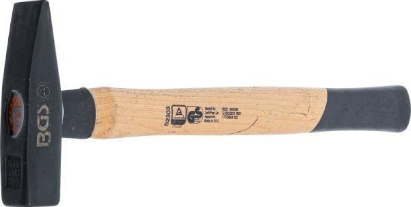 Schlosserhammer | Hickory-Stiel | DIN 1041 | 300 g