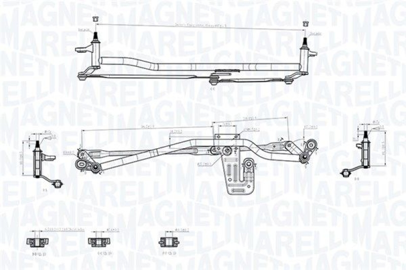 MAGNETI MARELLI Wischergestänge