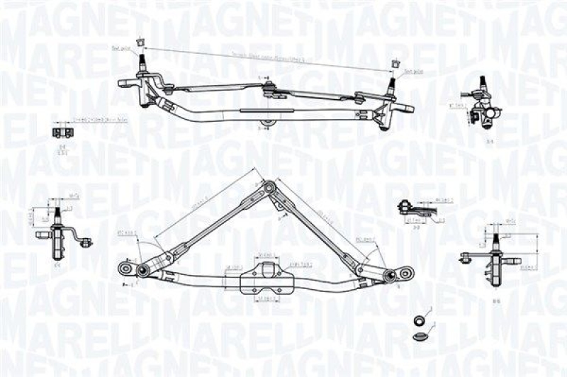 MAGNETI MARELLI Wischergestänge