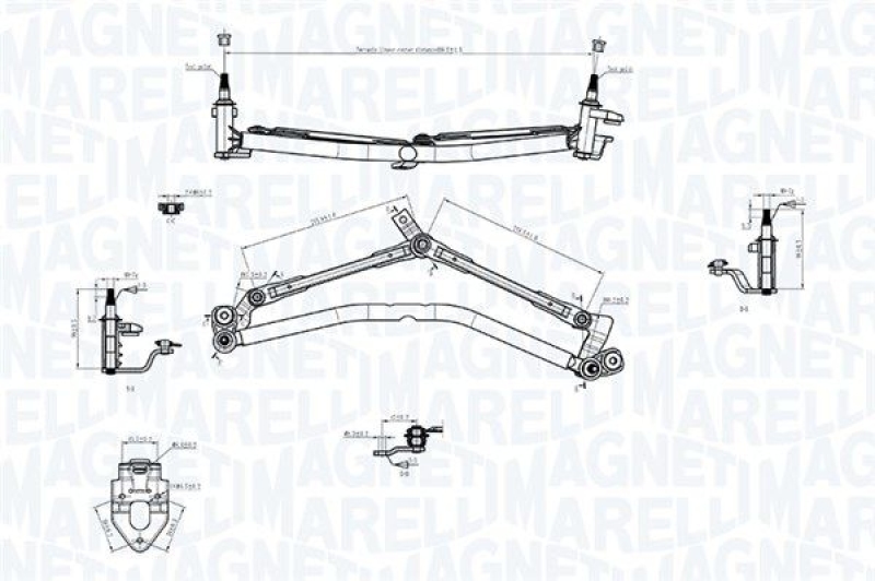 MAGNETI MARELLI Wischergestänge