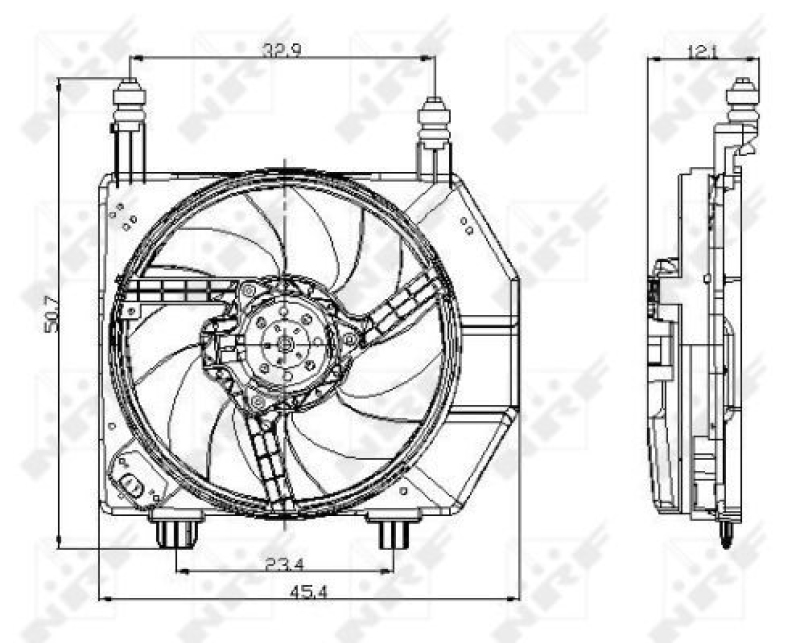 NRF Fan, radiator