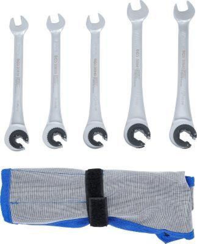 BGS Ratchet Ring Open-ended Spanner Set