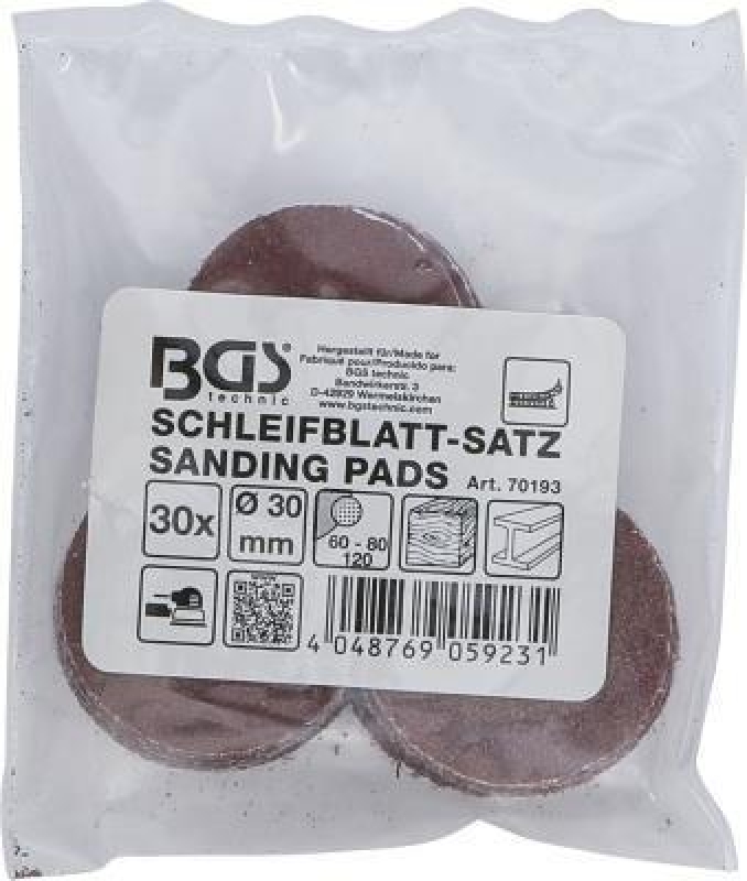 BGS Schleifscheibensatz, Exzenterschleifer