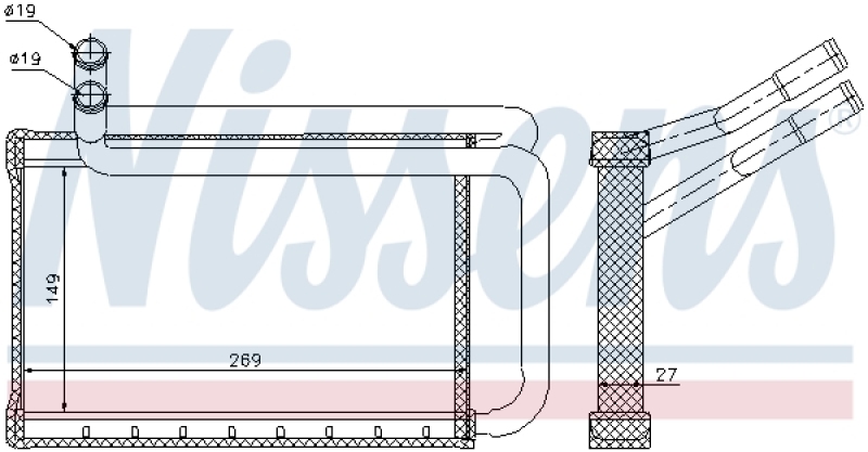 NISSENS Wärmetauscher, Innenraumheizung