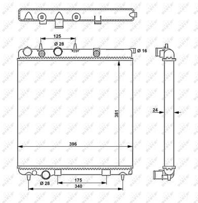 NRF Radiator, engine cooling