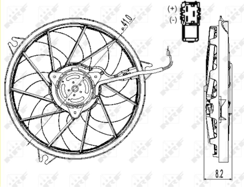 NRF Fan, radiator