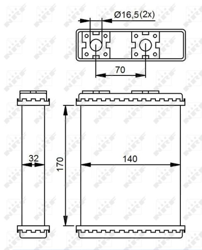 NRF Heat Exchanger, interior heating