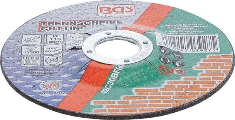 Trennscheibe für Stein | Ø 115 x 2,5 x 22,2 mm | Type 42