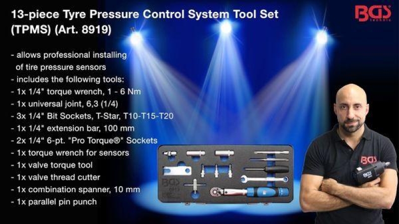 BGS Tool Set, tyre pressure control system