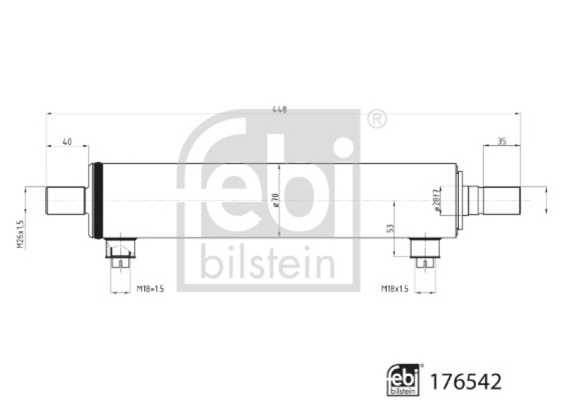 FEBI BILSTEIN Slave Cylinder, power steering