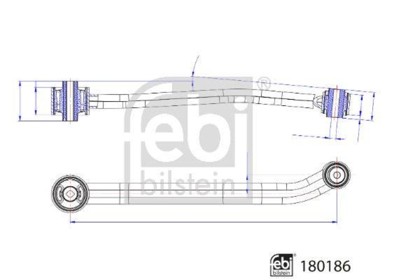 FEBI BILSTEIN Control/Trailing Arm, wheel suspension