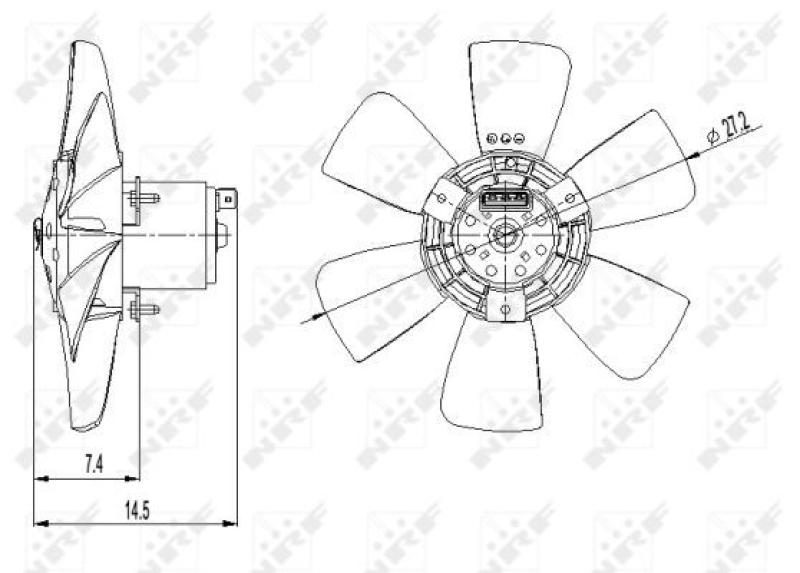 NRF Fan, engine cooling