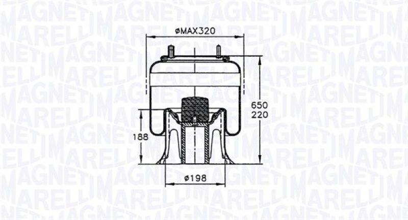 MAGNETI MARELLI Federbalg, Luftfederung