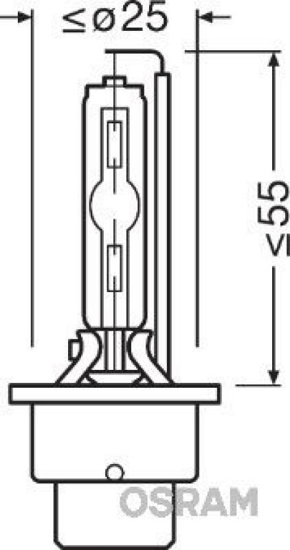 Osram Blue Intense Xenon Brenner Glühlampe D2S