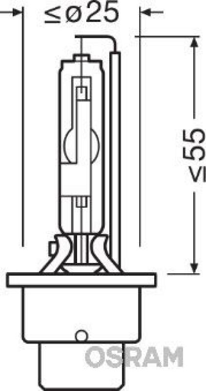 OSRAM Xenarc Glühlampe Xenon Brenner 35W Gasentladungslampe D2R