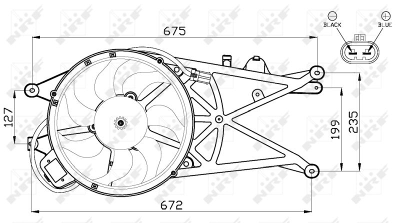 NRF Fan, radiator