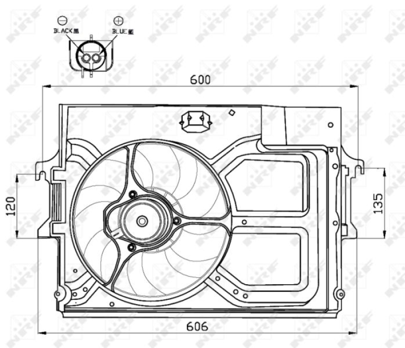 NRF Fan, radiator