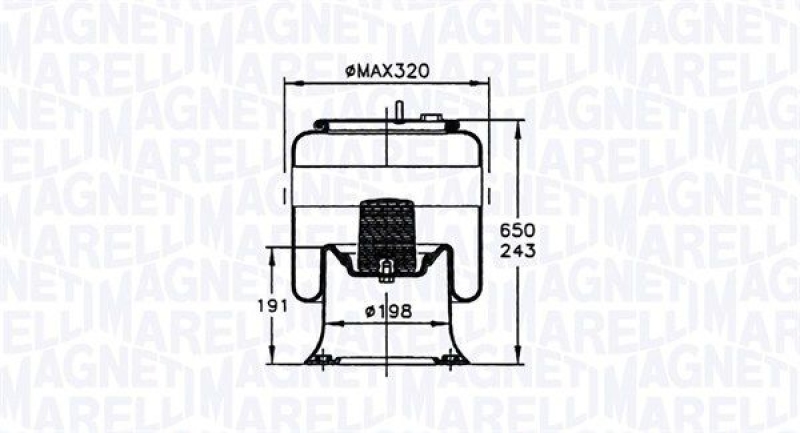 MAGNETI MARELLI Federbalg, Luftfederung