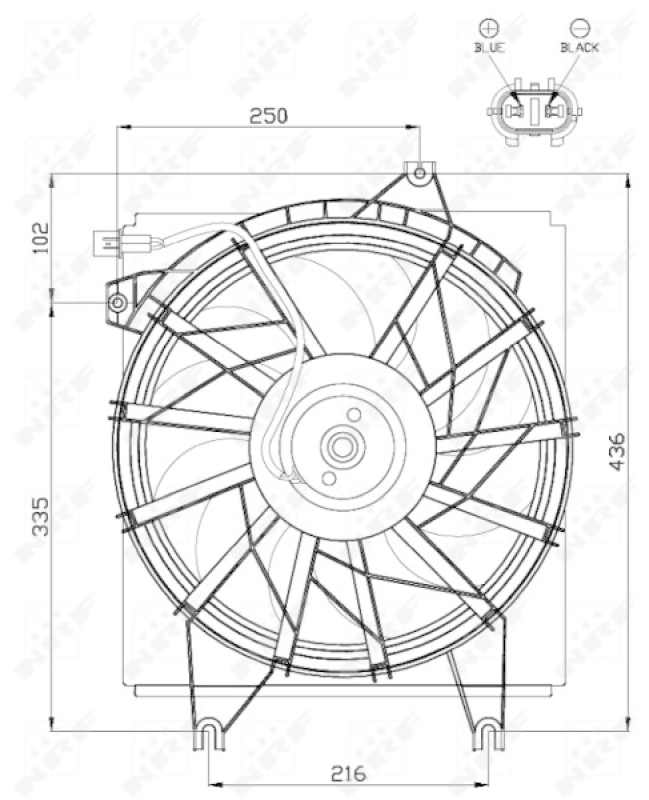 NRF Fan, radiator