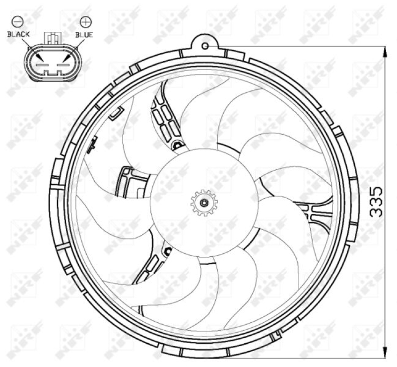 NRF Fan, radiator