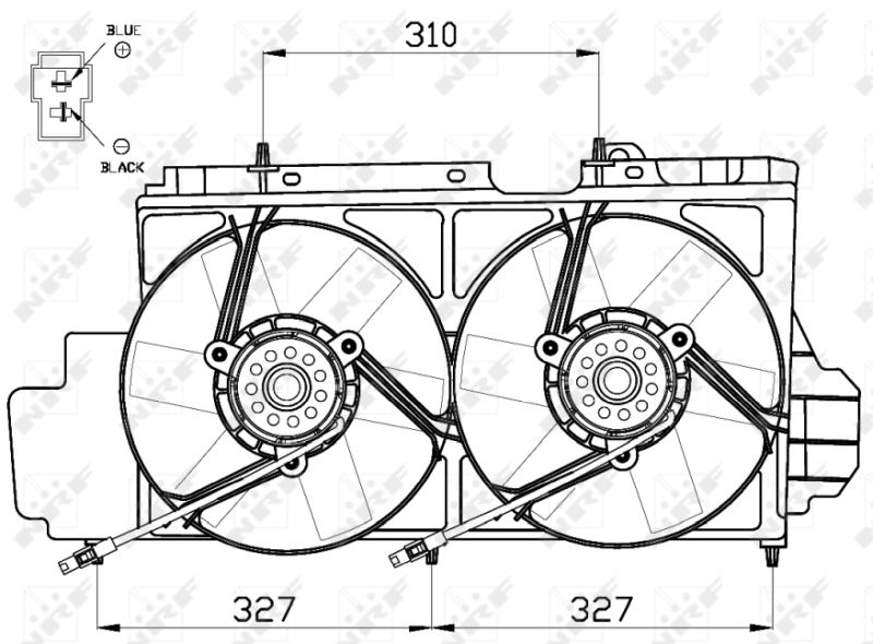 NRF Fan, radiator